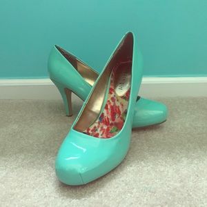 Madden Girl Teal Heels!